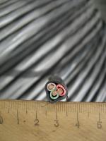 Фотография сечения трёхжильного кабеля ВВГнг 3х6 в ПВХ изоляции и оболочке пониженной горючести