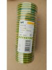 Фотография 20-метровой жёлто-зелёной (двухцветной) изоленты шириной 19 мм для обмотки заземляющих жил кабелей или проводов производителя IEK