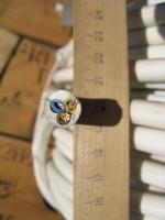 Фотография трёхжильного медного гибкого кабеля ПВС 3х4 производства Южкабель для открытой и скрытой электропроводки