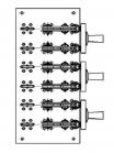 Изображение перекидного разъединителя РЕ19-44 на номинальный ток 2000 ампер исполнения 72270 по-полюсного управления