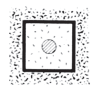 Иллюстрация испытания оболочки, которая ограничивает попадание пыли (степень защиты IP, первая цифра 5)