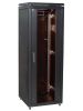 Фотография телекоммуникационного напольного 19-дюймового шкафа чёрного цвета серии Linea N изготовления ITK