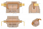Размеры проходного трансформатора тока ТПЛ 10 для электросчётчика и защитного реле