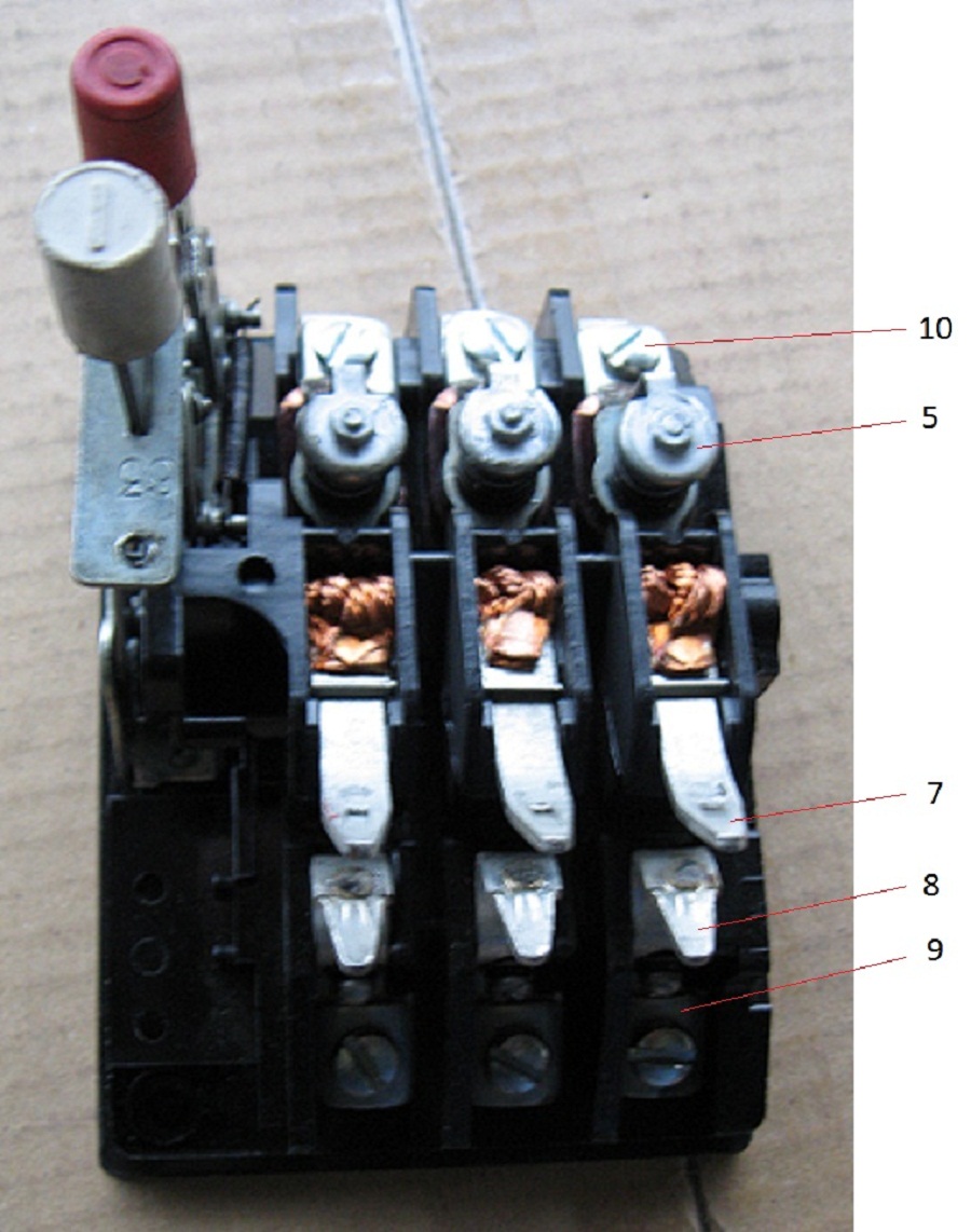 Фото к устройству автоматического выключателя АП50Б климатического исполнения У3